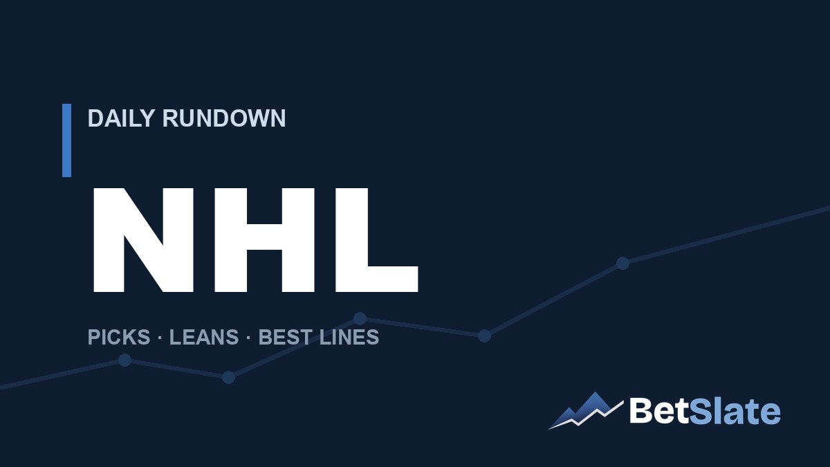 BetSlate NHL daily rundown